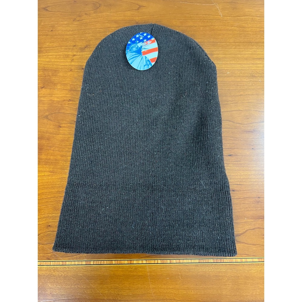 Plain‎ Ski Hat Brown Knit Beanie Slouchy Winter Cap Art 8002/B New